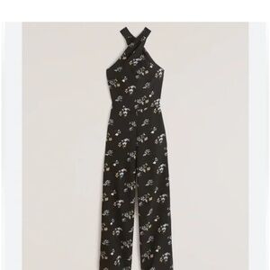 Abercrombie & Fitch Twist-Front Halter Jumpsuit NWT!